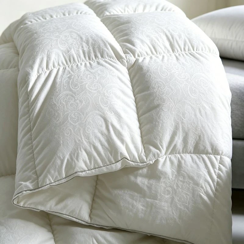 Cotton Jacquard Goose Down Comforter Quilt high quality