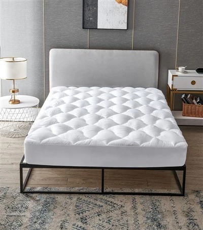 500gsm Polyester Fiber Filled Mattress Topper